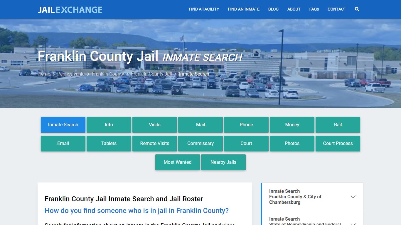 Inmate Search: Roster & Mugshots - Franklin County Jail, PA